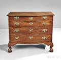 Mahogany Serpentine Chest of Drawers