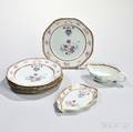 Eight Pieces of Armorial Export Porcelain Tableware