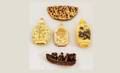 172 5 pcs Carved Ivory 3 snuff bottles one boat wit