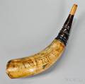 AMERICA Engraved Powder Horn