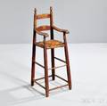 Redpainted Maple High Chair