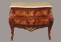 145 Louis XV Style Commode Marble Top two drawer finel