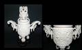 1273 Carved Ivory Oriental Censor With Elaborate and I