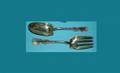 1149 Large Sterling Silver Serving Salad Server