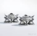 Pair of Gorham Silver Salt Cellars
