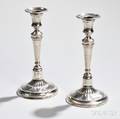 Pair of Federalstyle Silver Candlesticks