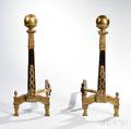 Pair of Brass Andirons