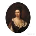 School of Godfrey Kneller British 16461723 BustLength Portrait of Princess Anne