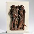 Oak Relief Carving of Soldiers