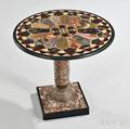 Regencystyle Specimen Marbletop Table