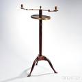 Edwardian Mahogany and Brass Candlestand