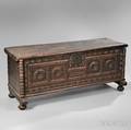 Carved Walnut Coffer Chest