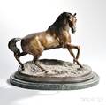 After PierreJules Mne French 18101879 Bronze Horse