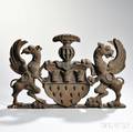Parcelgilt Carved Armorial of the City of Cologne