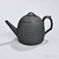 Wedgwood Black Basalt Beehive Teapot and Cover