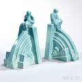 Pair of Wedgwood Erling Olsen Earthenware Pan Bookends