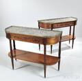 Pair of Louis XVI Marbletop Console Tables