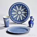 Four Wedgwood Dark Blue Jasper Dip Items
