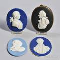 Four Wedgwood Jasper Portrait Medallions