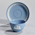 Wedgwood Solid Blue Jasper Tea Bowl and Saucer