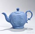Staffordshire Solid Blue Jasper Teapot and Cover