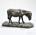 Continental School 19th Century Bronze Mule