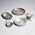 Four Pieces of American Sterling Silver Tableware