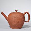 Staffordshire Redware Teapot and Cover