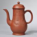 Staffordshire Redware Coffeepot and Cover