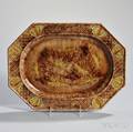 Whieldon School Leadglazed Creamware Platter