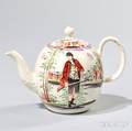 Staffordshire Creamware Teapot and Cover