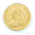 1901P British Gold Sovereign 