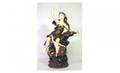 297 German Metallic Painted Statue of a Girl with