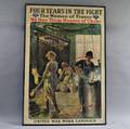 Framed YWCA Four Years In The Fight WWI Lithograph Poster