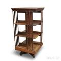 Mission Oak Threetier Revolving Bookcase
