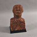 Redpainted Yaqui Indian Stone Carving