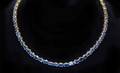 276 Ladies 18Kt Yellow Gold Sapphire Necklace wit