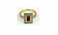 275 Ladies 14Kt Yellow Gold with Rubies  Diamond
