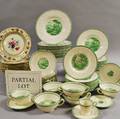 Partial Set of Wedgwood Green Torbaypattern Dinnerware