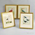 Four Framed Francois Nicholas Martinet Handcolored Engravings