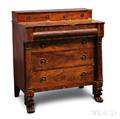 Classical Carved Mahogany and Mahogany Veneer Chest of Drawers