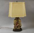 Chinese Carved Soapstone Lamp