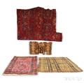 Four Oriental Rug Fragments