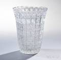 Large Hawkes Colorless Cut Glass Vase