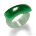 Jadeite Saddle Ring