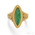 Highkarat Gold and Jade Ring