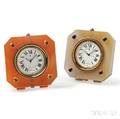 Two Hardstone Table Clocks Verdura