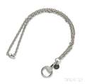 18kt White Gold and Diamond Necklace Gucci