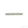 Art Deco Platinum and Diamond Bar Pin