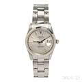 Gentlemans Stainless Steel Oyster Perpetual Wristwatch Rolex